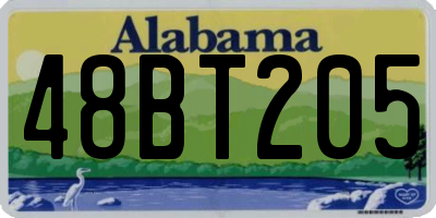 AL license plate 48BT205