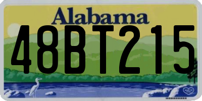 AL license plate 48BT215