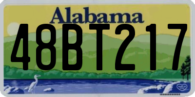 AL license plate 48BT217