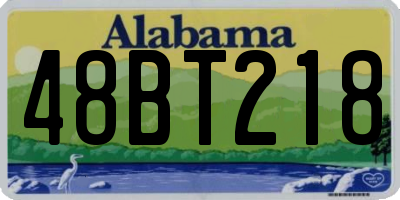 AL license plate 48BT218