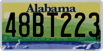 AL license plate 48BT223