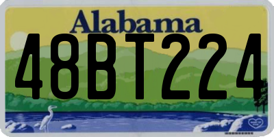 AL license plate 48BT224