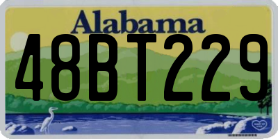 AL license plate 48BT229