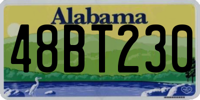 AL license plate 48BT230