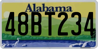 AL license plate 48BT234