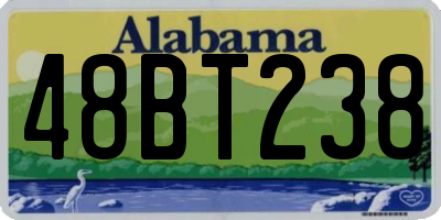 AL license plate 48BT238