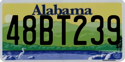 AL license plate 48BT239