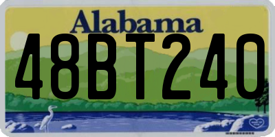 AL license plate 48BT240