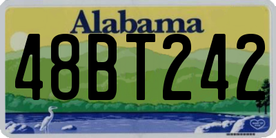 AL license plate 48BT242