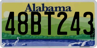 AL license plate 48BT243