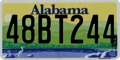 AL license plate 48BT244