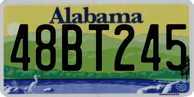 AL license plate 48BT245
