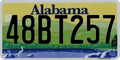 AL license plate 48BT257