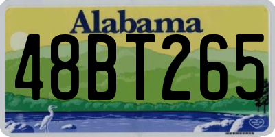 AL license plate 48BT265