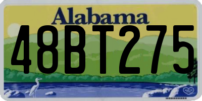 AL license plate 48BT275