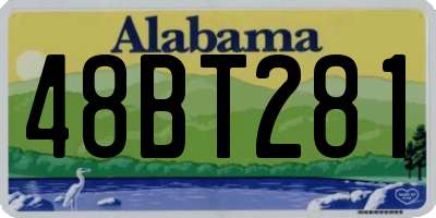 AL license plate 48BT281