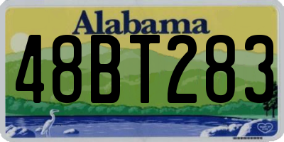 AL license plate 48BT283
