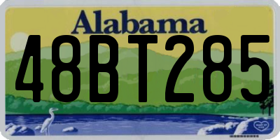 AL license plate 48BT285
