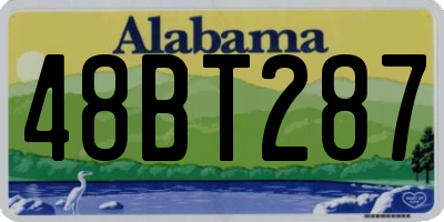 AL license plate 48BT287