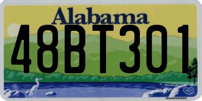 AL license plate 48BT301