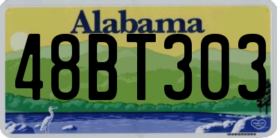 AL license plate 48BT303