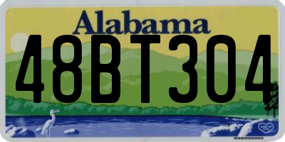 AL license plate 48BT304
