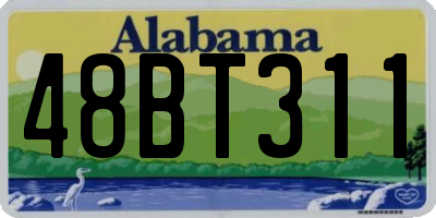 AL license plate 48BT311