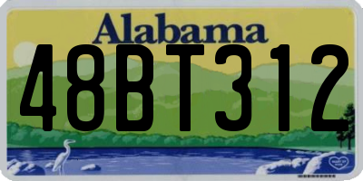 AL license plate 48BT312