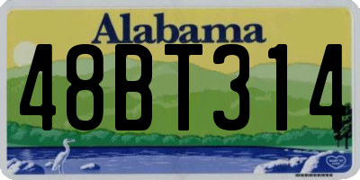 AL license plate 48BT314