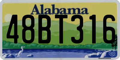 AL license plate 48BT316
