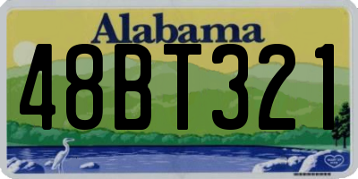 AL license plate 48BT321