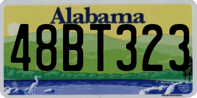 AL license plate 48BT323