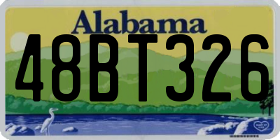 AL license plate 48BT326