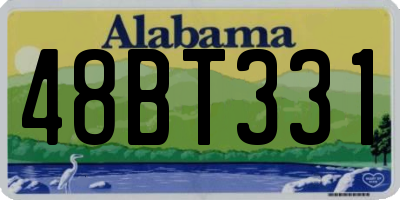 AL license plate 48BT331
