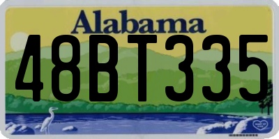 AL license plate 48BT335