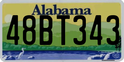 AL license plate 48BT343