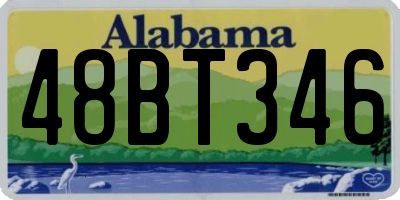 AL license plate 48BT346