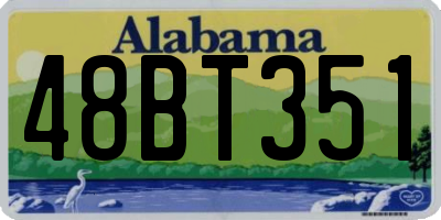 AL license plate 48BT351