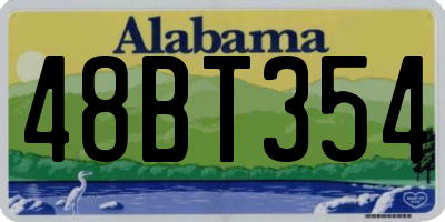 AL license plate 48BT354