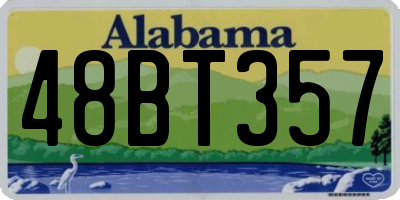 AL license plate 48BT357