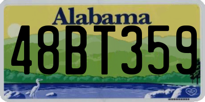 AL license plate 48BT359