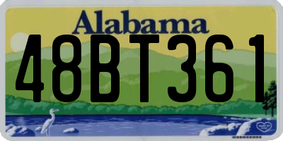 AL license plate 48BT361