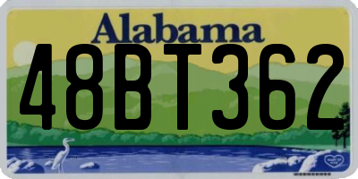 AL license plate 48BT362
