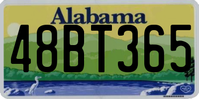 AL license plate 48BT365