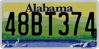 AL license plate 48BT374