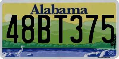 AL license plate 48BT375