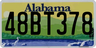 AL license plate 48BT378