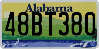 AL license plate 48BT380