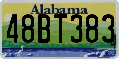 AL license plate 48BT383