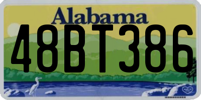 AL license plate 48BT386